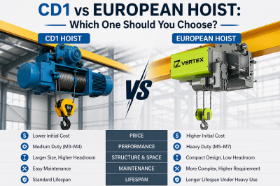 CD1 vs European Wire Rope Hoist (Cost, Performance &amp; Which to Choose)