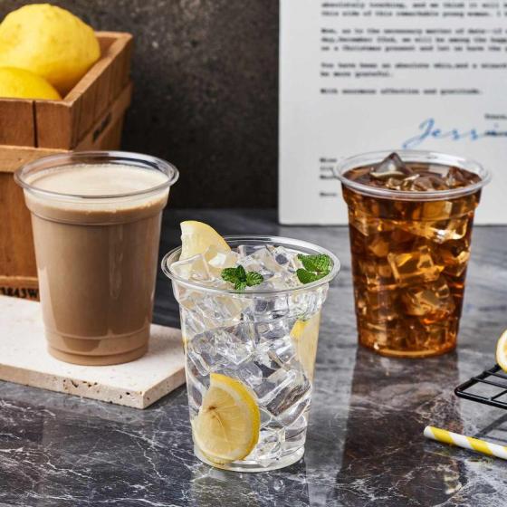 16 Oz Disposal Clear Custom PET Cold Drink Plastic Cup–Disposable cold beverage cup – Food Servic