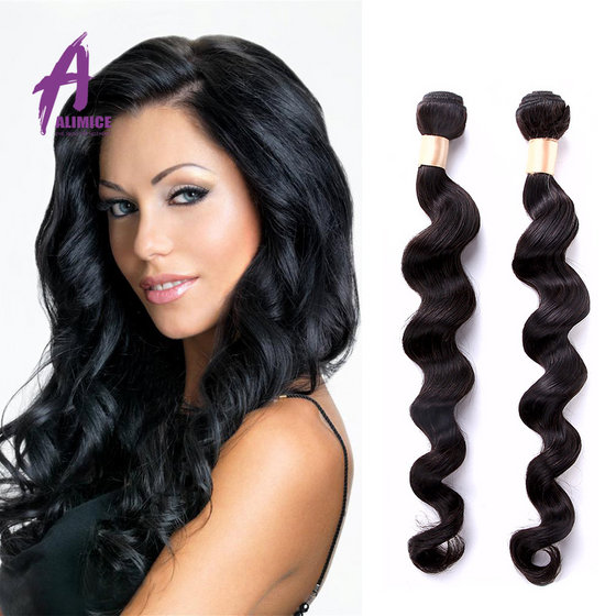 New Loose Curly Remy Hair Unprocessed Top Quality Full Cuticle Cheap Brazilian Human Hair Extension–
