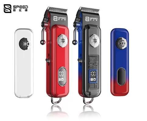 5V-1A Colorful Cap Changing Cordless Hair Trimmer Professional–Battery-Powered Hair Trimmer with Ch