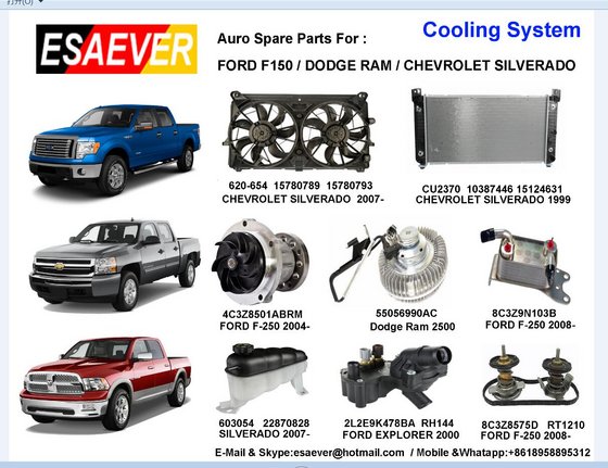 Cooling System for American Pickup Trucks: Ford, Lincoln, Mercury, Buick, Cadillac, Chevrolet, GMC, Hummer – for sale