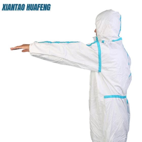 Coverall (CAT III Type 5&6 Pure Material) – Likely a Chemical Protective Suit Supplier & PPE Manufacturer (Note: The title seems incomplete but has been interpreted based on context)