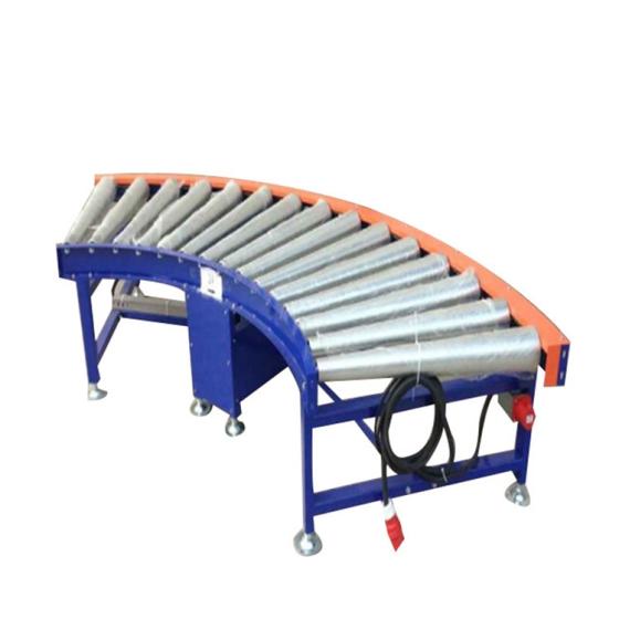 Customized Galvanized Steel Curve Roller Conveyor Assembly Li