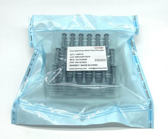 EO Sterile Stainless Steel Twist Plunger for 1ml Glass Syringe with Metal Plunger EO Sterile – Medi