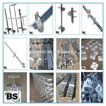 Earth Screw Anchor Square Bar Helix Anchor for Power Ground Foundation System – Foundation &amp; Gr