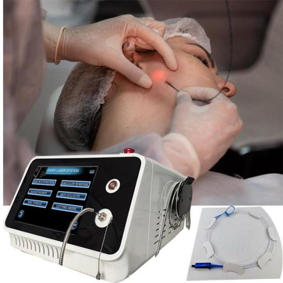 Facial Endolaser Diode Machine – 980 nm / 1470 nm, Lipolysis & Fat Aspiration – Aesthetic Device