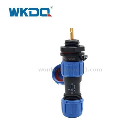 Male and Female Waterproof Connector Threaded Coupling WK11 Rear Nut in Line Cable – IP68 Connector Supplier