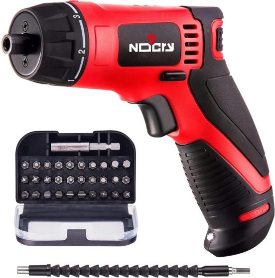 Maxtech NoCry Cordless Electric Screwdriver with 10 Nm Torque Adjustable Power Rechargeable Batter–
