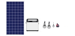 Portable Solar Panel Charging Generator with LED Firstsing Power System – Mobile Solar Generator –