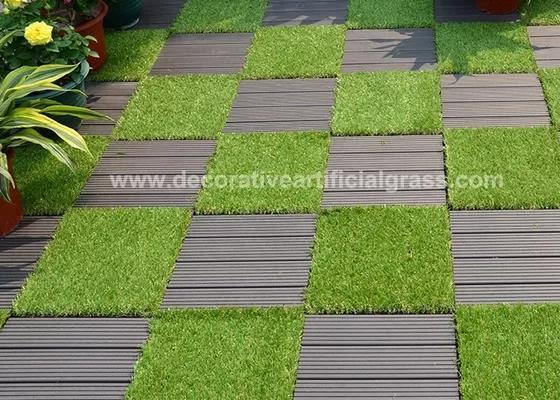 Synthetic Backing Interlocking Decorative Artificial Grass Turf OEM ODM – Artificial Turf Manufacturer